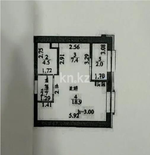 Продажа 1-комнатной квартиры, 35.5 м² - Продажа однокомнатных квартир в р-не Сарайшык Астаны - страница 23 фото 1 из 1