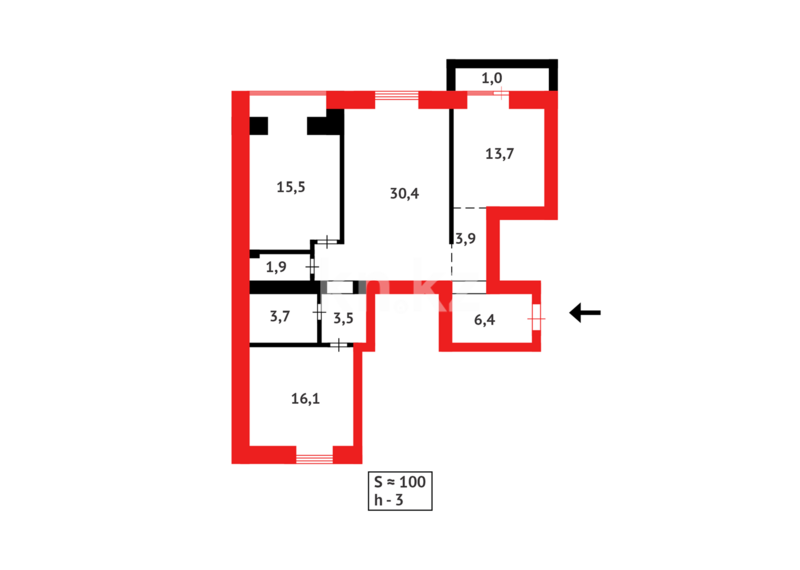 Продажа 3-комнатной квартиры, 96 м² - Продажа трехкомнатных квартир на Юго-Востоке Караганды - страница 23 фото 31 из 31