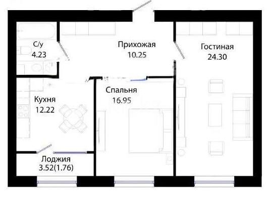 Продажа 2-комнатной квартиры, 71.5 м² - Продажа двухкомнатных квартир в р-не Есиль Астаны - страница 48 фото 5 из 5
