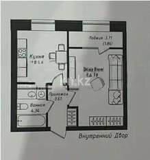 Продажа 1-комнатной квартиры, 39 м² - Продажа квартир в Казахстане - страница 248 фото 1 из 1