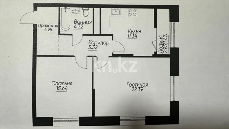 Продажа 2-комнатной квартиры, 64 м² - Недвижимость в Казахстане - страница 3 фото 1 из 1