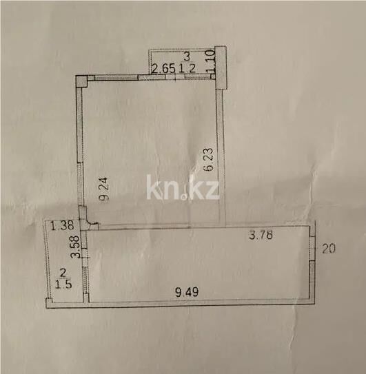 Продажа 2-комнатной квартиры, 66 м² - Продажа квартир в монолитно-каркасном доме в Караганде - страница 2 фото 2 из 2