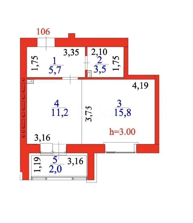 Продажа 1-комнатной квартиры, 38.4 м² - Продажа однокомнатных квартир в р-не Сарайшык Астаны - страница 17 фото 2 из 2