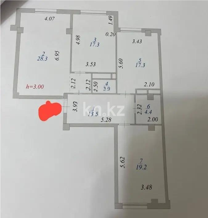 Продажа 3-комнатной квартиры, 102.9 м² - Продажа трехкомнатных квартир в монолитно-каркасном доме в Астане - страница 2 фото 8 из 8