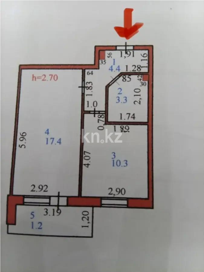 Продажа 1-комнатной квартиры, 37 м² - Недвижимость в Казахстане - страница 4 фото 5 из 5