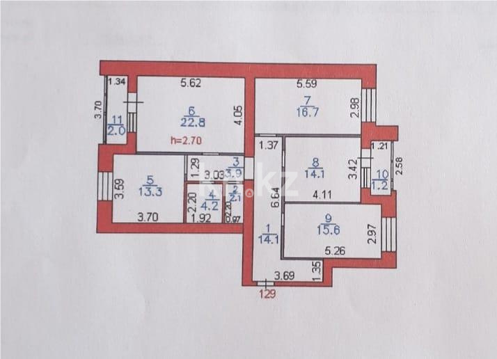 Продажа 4-комнатной квартиры, 111 м² в Караганде - фото 22