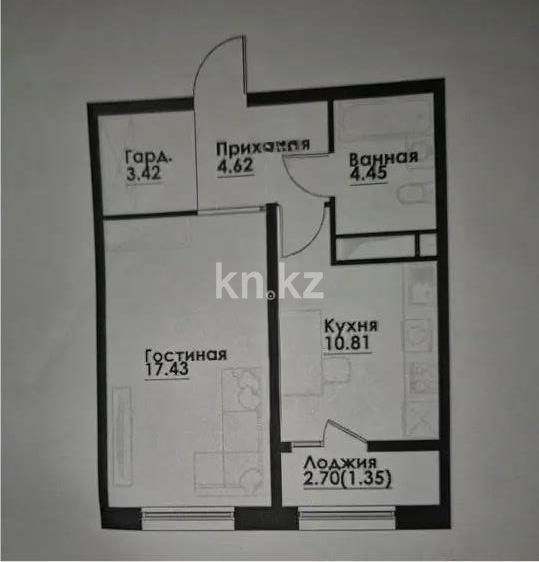 Продажа 1-комнатной квартиры, 43 м² - Продажа недвижимости в Казахстане - страница 5 фото 1 из 1