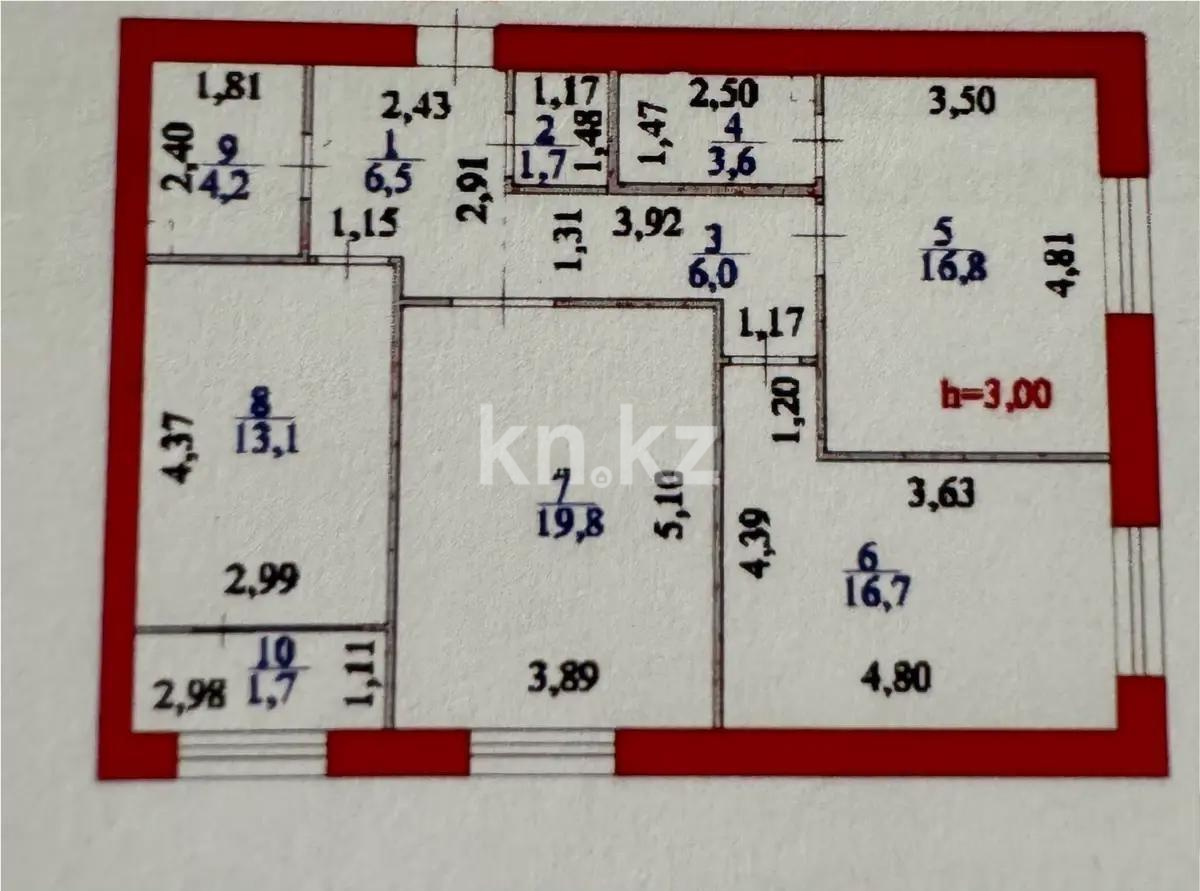 Продажа 3-комнатной квартиры, 90.1 м², ул. Керей, Жанибек хандар, дом  44/6 - Продажа  трехкомнатных квартир в Астане без посредников с фото фото 1 из 1