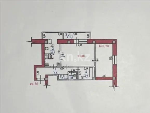 Продажа 2-комнатной квартиры, 53.4 м², ул. Тайманова, дом  224 - Продажа квартир в Алматы фото 5 из 5