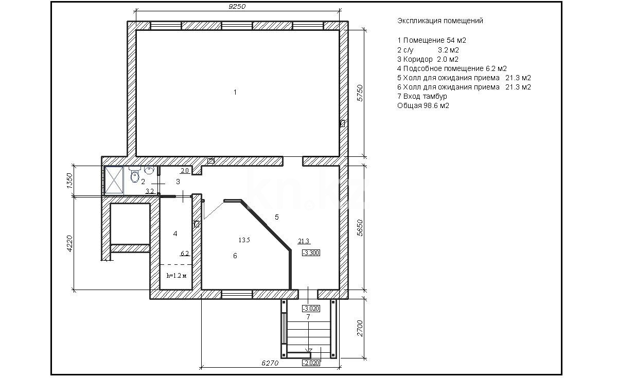 Продажа , 100 м², ул. Косшыгулулы, дом  19 - Продажа офисных и торговых помещений в Астане с фото фото 5 из 15
