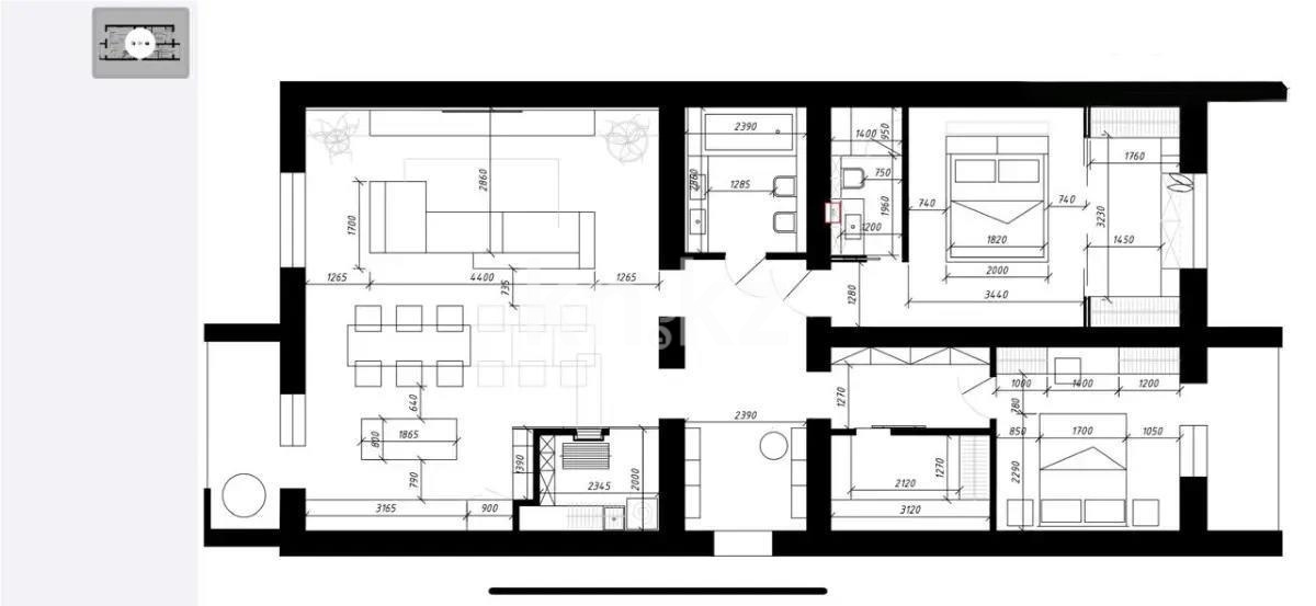 Продажа 3-комнатной квартиры, 130 м², ул. Аманжолова, дом  20 в Астане - фото 7
