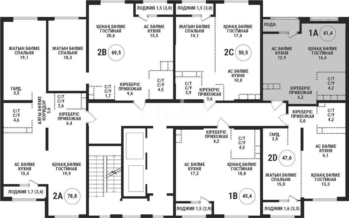 Продажа 1-комнатной квартиры, 42 м², ул. Сатпаева, дом  90/55б - Продажа  однокомнатных квартир в Алматы без посредников фото 1 из 1