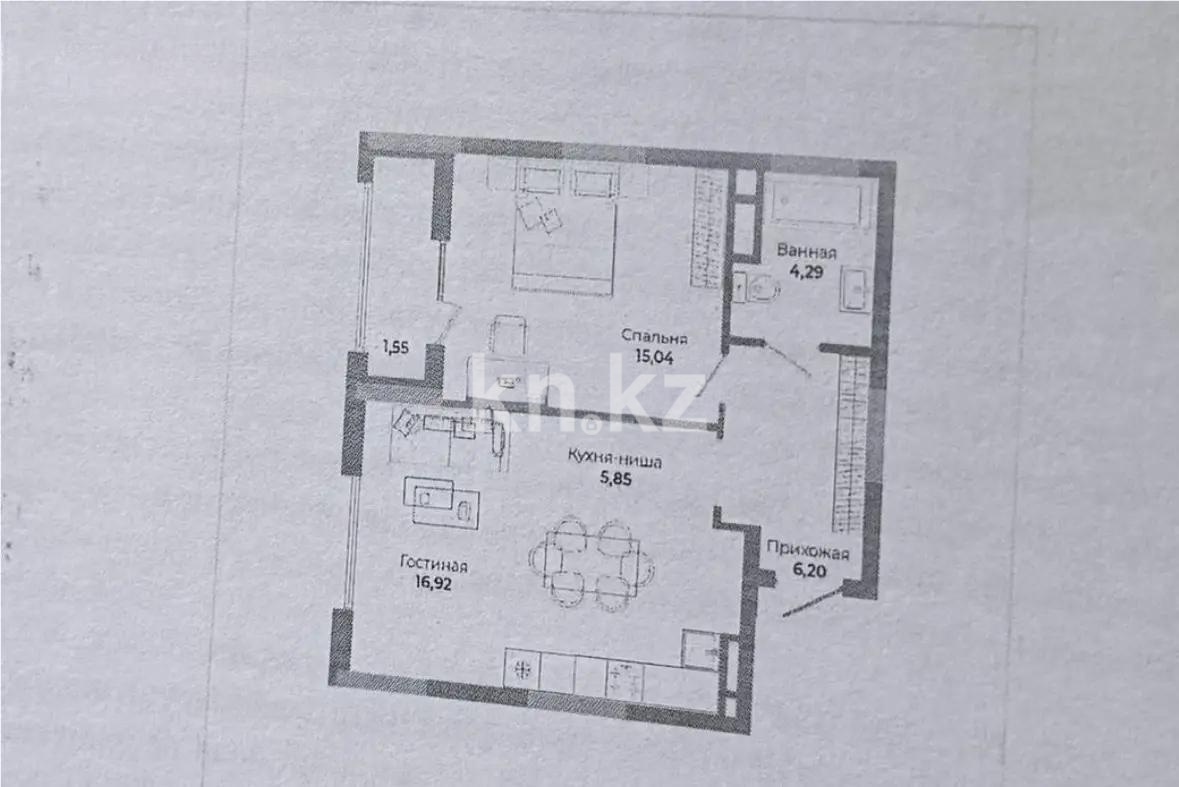 Продажа 2-комнатной квартиры, 51 м², ул. Сыганак, дом  4 стр - Продажа  двухкомнатных квартир в Астане фото 1 из 1