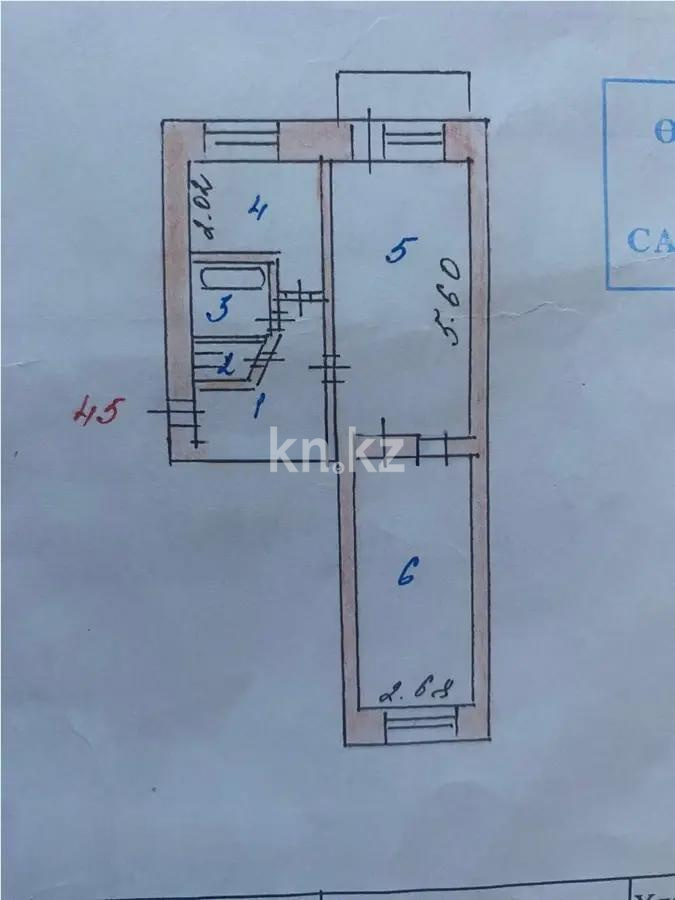 Продажа 2-комнатной квартиры, 45 м², пр. Богенбай батыра, дом  39 в Астане - фото 6