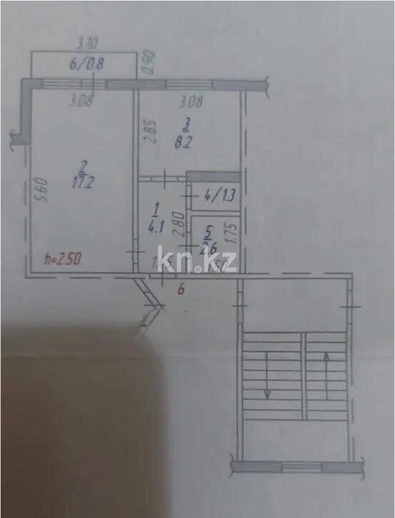Продажа 1-комнатной квартиры, 34 м² в Темиртау