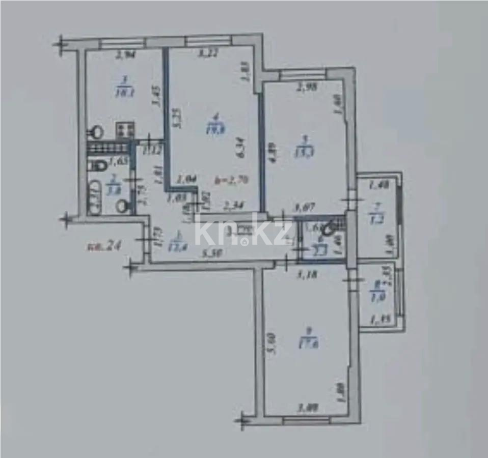 Продажа 3-комнатной квартиры, 83.5 м² в Алматы - фото 5