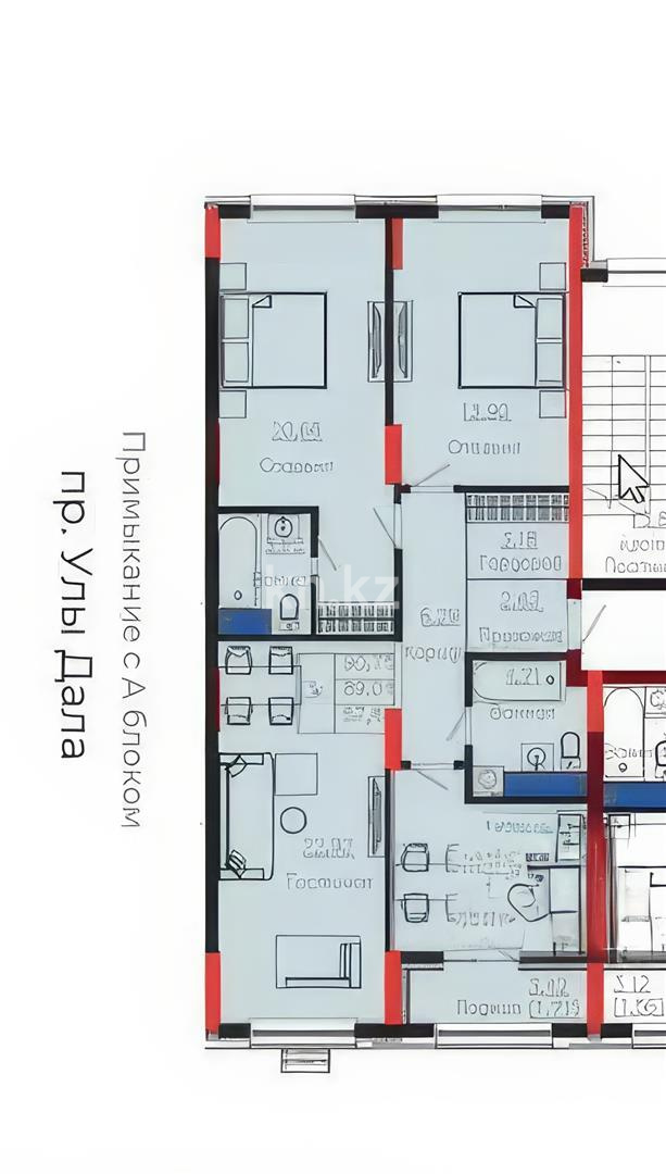 Продажа 3-комнатной квартиры, 90.75 м² - Недвижимость в Астане - страница 22 фото 1 из 2