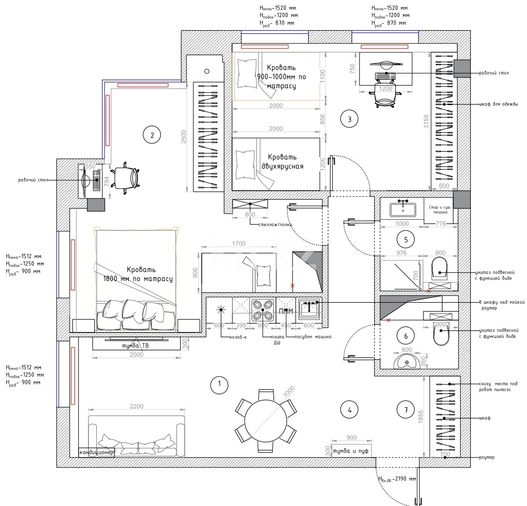 Продажа 3-комнатной квартиры, 73.7 м² в Астане - фото 2