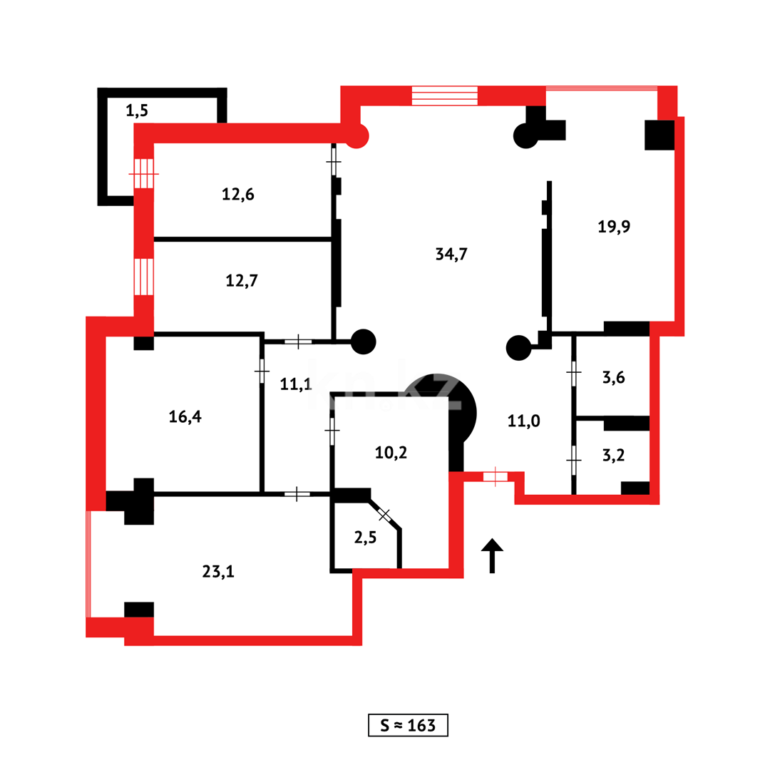 Продажа 5-комнатной квартиры, 162 м², Республики - Продажа квартир в Астане фото 29 из 29
