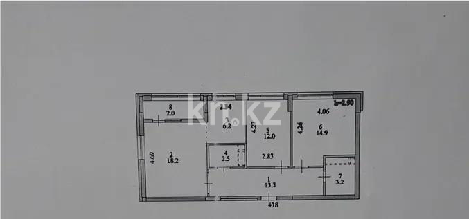 Продажа 3-комнатной квартиры, 72.3 м² - Продажа квартир в Астане - страница 4 фото 4 из 4