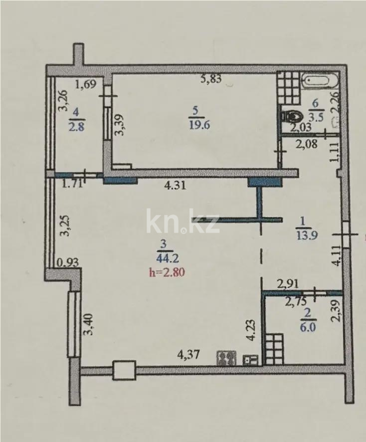 Продажа 2-комнатной квартиры, 90 м² - Продажа квартир в Казахстане - страница 26 фото 6 из 6