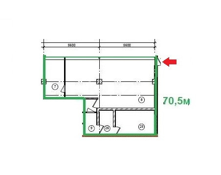 Продажа , 70 м², ул. Сарайшык, дом  38 - пр. Мангилик Ел - Продажа офисных и торговых помещений в Астане фото 4 из 13