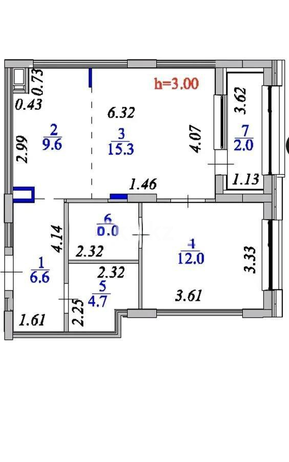 Продажа 2-комнатной квартиры, 55 м² в Астане - фото 2
