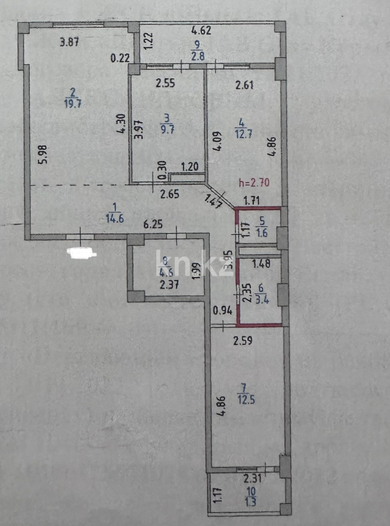 Продажа 3-комнатной квартиры, 84 м², ул. Сыганак, дом  18 - ул. Анет баба - Продажа  трехкомнатных квартир в новостройках Астаны без посредников фото 1 из 26