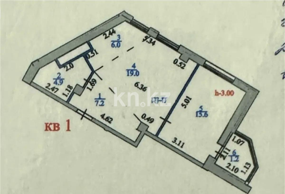 Продажа 2-комнатной квартиры, 54 м² - Продажа квартир в р-не Сарайшык Астаны - страница 5 фото 6 из 6