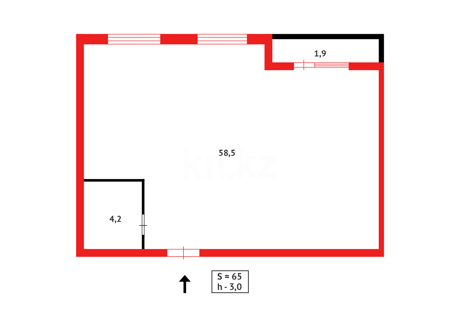 Продажа 2-комнатной квартиры, 64 м² в Караганде - фото 5