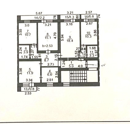 Продажа 5-комнатной квартиры, 101.4 м² - Продажа пятикомнатных и более квартир в кирпичном доме в Караганде фото 39 из 39