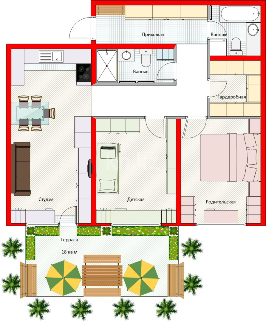 Продажа 3-комнатной квартиры, 87.3 м² в Алматы