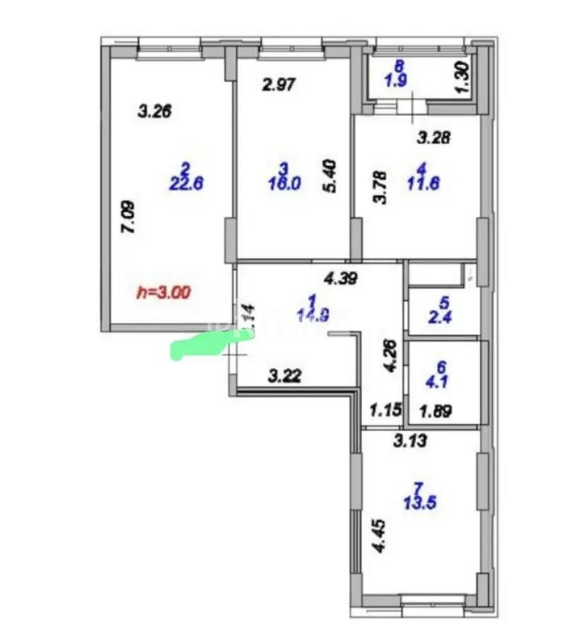 Продажа 3-комнатной квартиры, 69 м² в Астане - фото 12