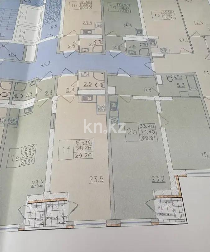 Продажа 1-комнатной квартиры, 30 м², ул. Ауэзова, дом  2/8 - Продажа квартир в новостройках Алматы с фото фото 1 из 1