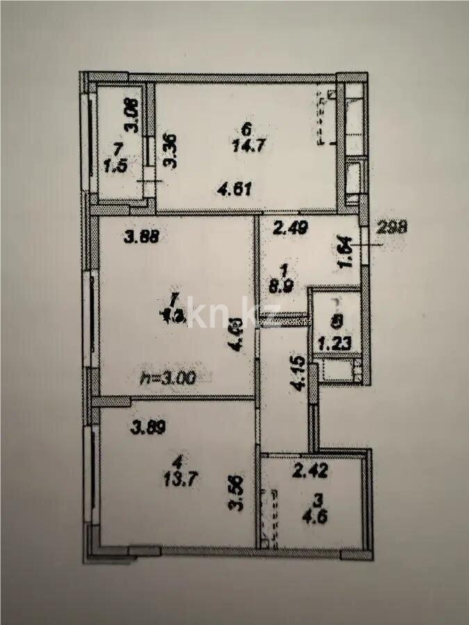 Продажа 2-комнатной квартиры, 62.4 м² в Астане - фото 3
