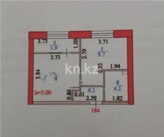 Продажа 1-комнатной квартиры, 34 м² - Недвижимость в Астане фото 4 из 4