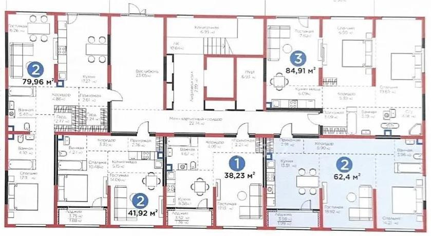 Продажа 2-комнатной квартиры, 64.39 м² - Продажа  двухкомнатных квартир в новостройках Алматы с фото - страница 31 фото 2 из 2