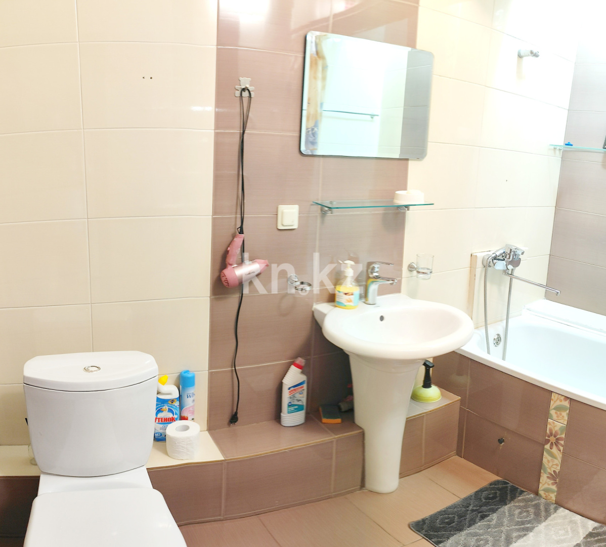 Аренда 1-комнатной квартиры, 50 м², мкр-н Самал-1, дом  31 - ул. Жолдасбекова - Аренда квартир помесячно в Алматы без посредников фото 10 из 18