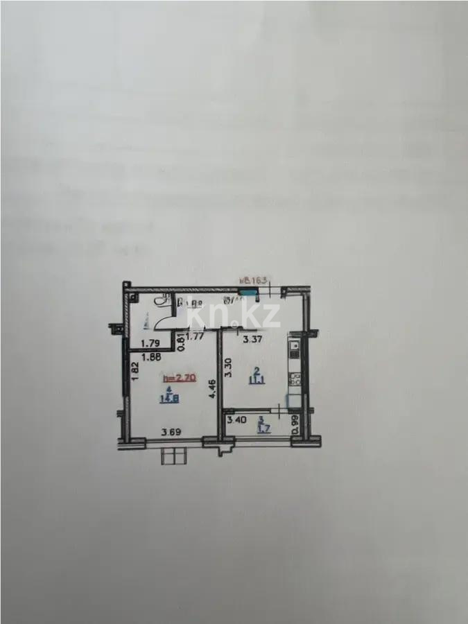 Продажа 1-комнатной квартиры, 40.5 м² - Продажа квартир в Алматы фото 1 из 1