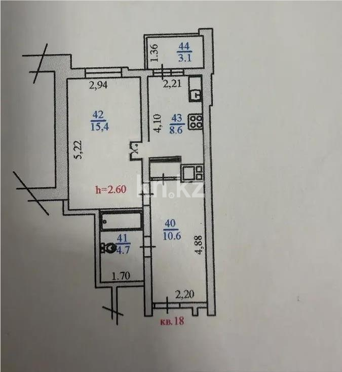Продажа 1-комнатной квартиры, 43 м² - Продажа квартир в новостройках Алматы - страница 4 фото 5 из 5