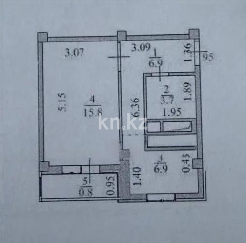 Продажа 1-комнатной квартиры, 34.1 м² в Астане - фото 3