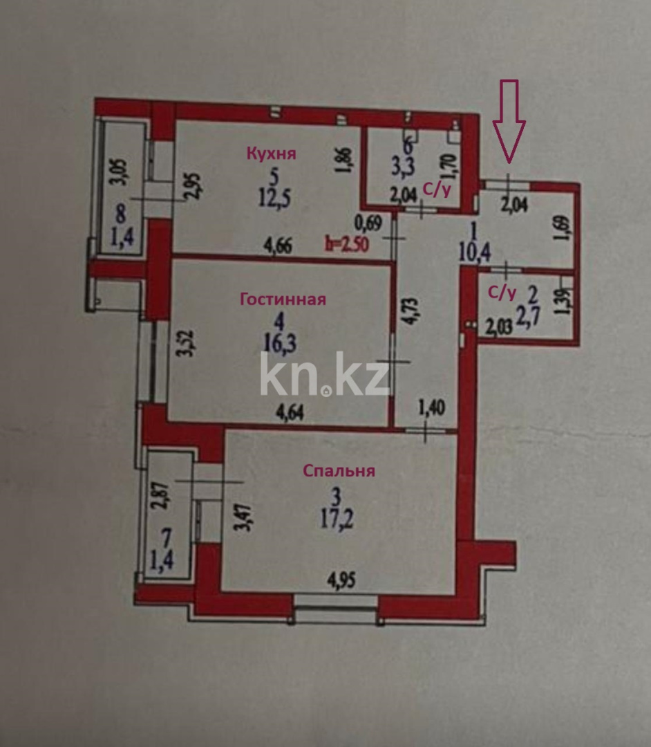 Продажа 2-комнатной квартиры, 65 м² - Продажа недвижимости в Астане - страница 10 фото 2 из 10
