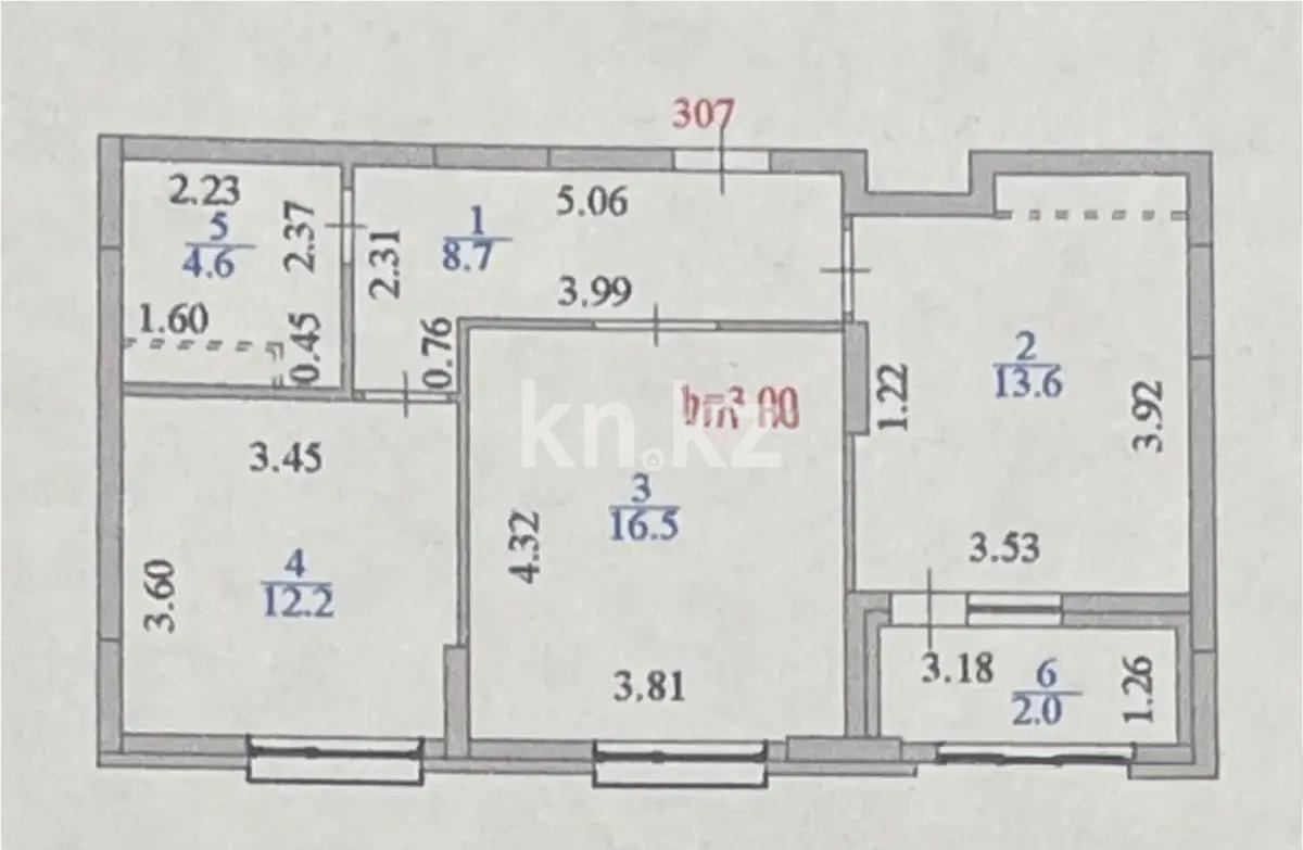 Продажа 2-комнатной квартиры, 58 м², ул. Омарова, дом  2 - Продажа  двухкомнатных квартир в новостройках Астаны без посредников фото 1 из 1