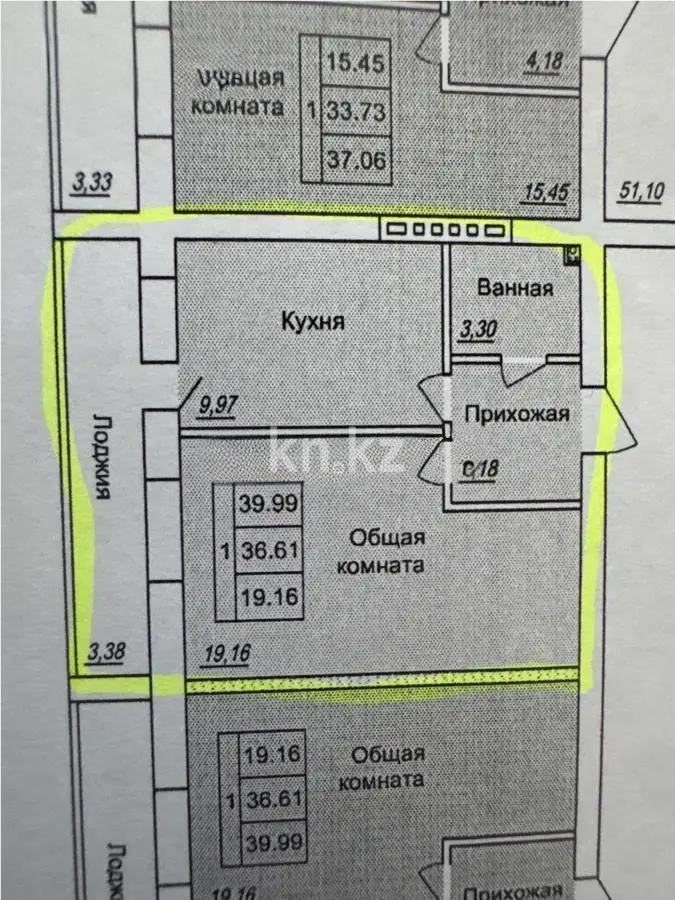 Продажа 1-комнатной квартиры, 40 м², ул. Нажимеденова, дом  19 в Астане - фото 5