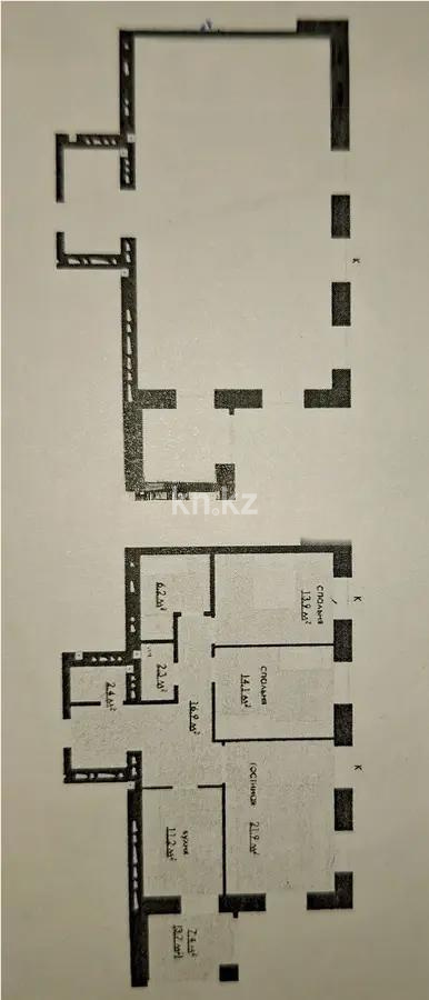 Продажа 4-комнатной квартиры, 96 м², мкр-н Степной-2, дом  9/3 - Продажа  четырехкомнатных квартир в Караганде без посредников фото 1 из 1