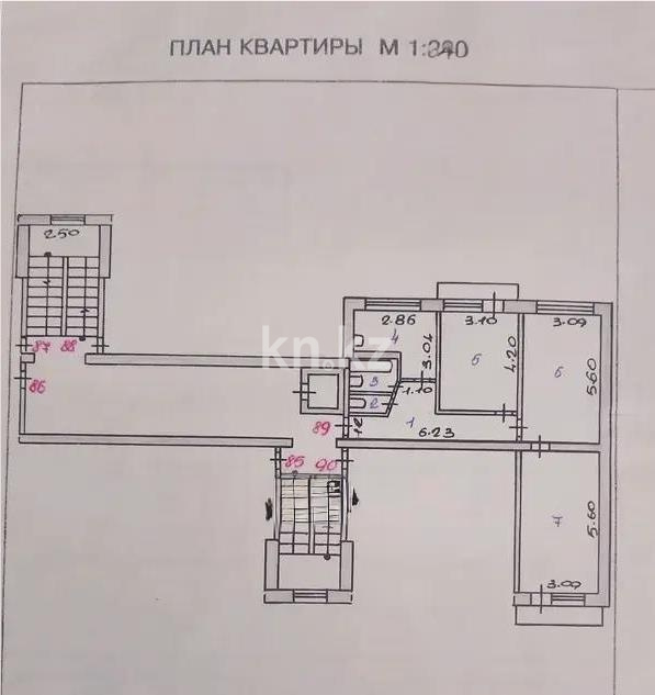Продажа 3-комнатной квартиры, 68 м² - Продажа трехкомнатных квартир от собственников в Казахстане фото 6 из 6