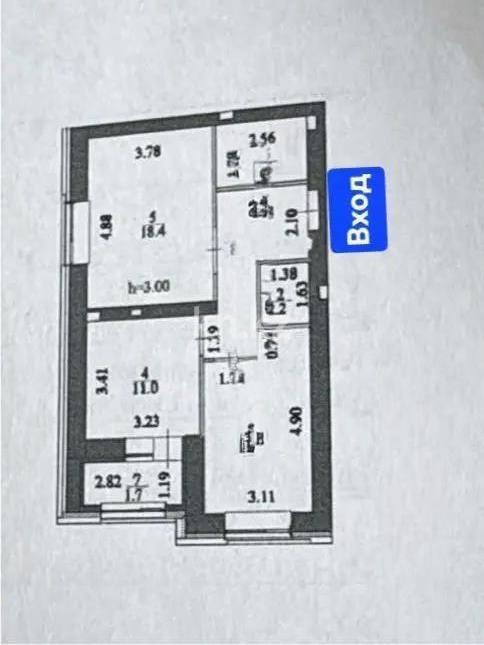 Продажа 2-комнатной квартиры, 60.6 м² - Продажа двухкомнатных квартир в Астане - страница 2 фото 1 из 1
