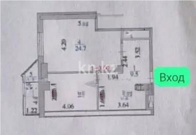 Продажа 1-комнатной квартиры, 54 м², пр. Абая, дом  10 - Продажа  однокомнатных квартир в Астане с фото фото 1 из 1