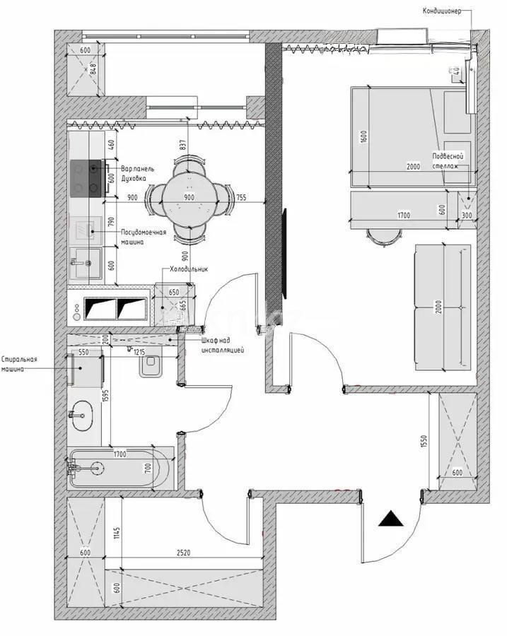 Продажа 1-комнатной квартиры, 46 м², ул. Бейбарыс Султан, дом  12 - Продажа квартир в новостройках Астаны фото 7 из 7