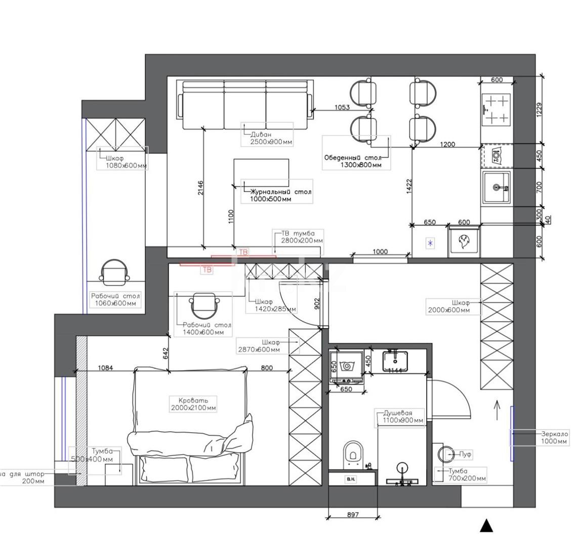 Продажа 2-комнатной квартиры, 55 м² - Продажа квартир в Караганде фото 11 из 11